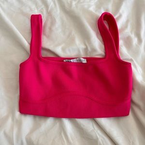 Zara Hot Pink Crop Top